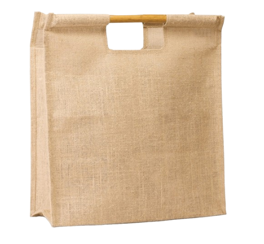 Natural Jute - Tote Bag Bamboo Handle